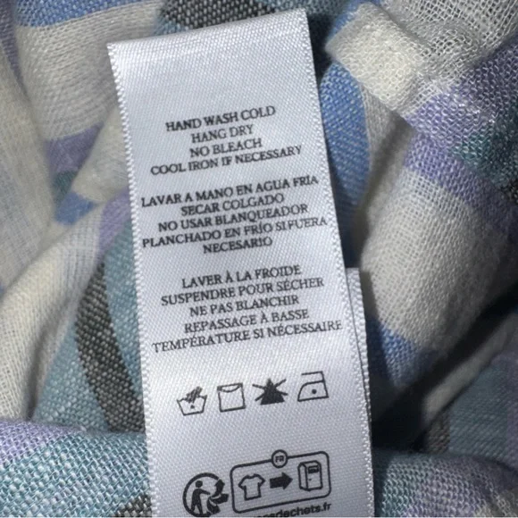 Rails Crystal Dress in Catalina Blue Stripe Linen Blend Size Medium - Picture 12 of 14